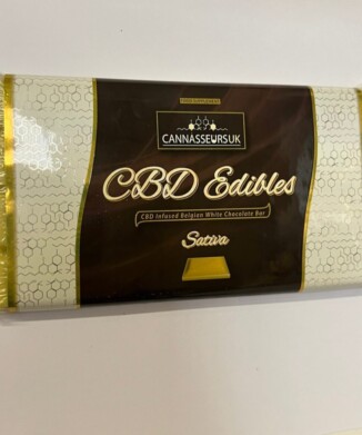 Belgian CBD White Chocolate Bar 100g - Sativa