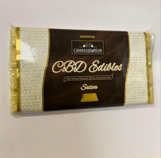 Belgian CBD White Chocolate Bar 100g - Sativa