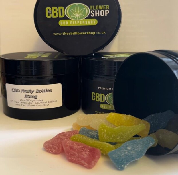 CBD GUMMIES FRUITY BOTTLES FLAVOURED 50MG CBD PER GUMMY